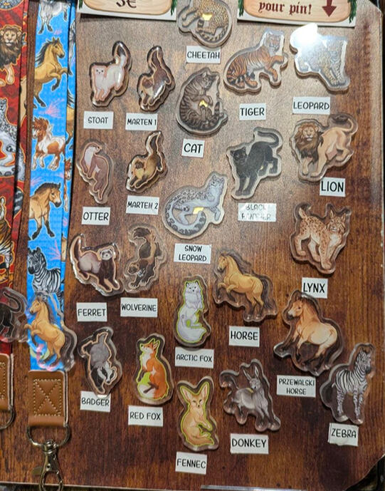Lantard with mini pins