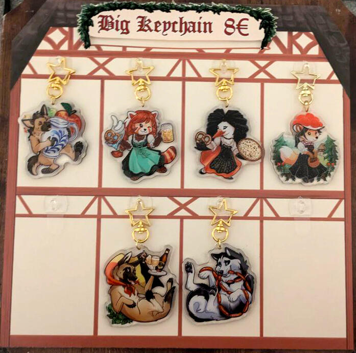 Acrylic keychains with light glitters