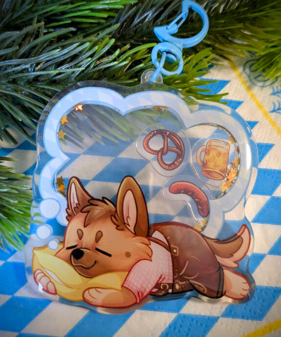 Shaker acrylic keychain