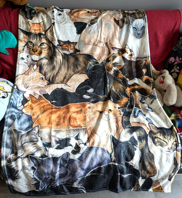 Printed warm blanket