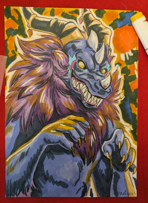 Clean half-body commission