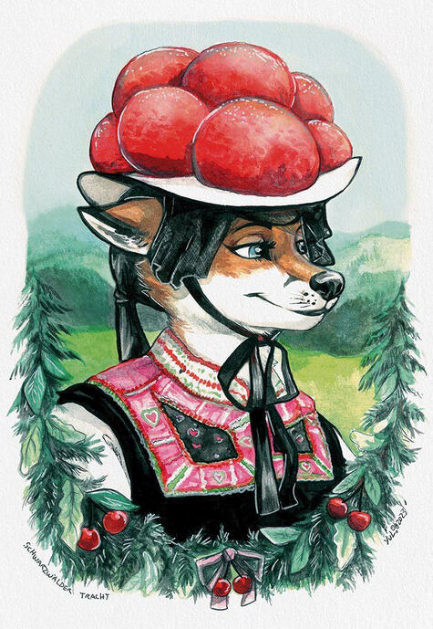 Schwarzwald lady A5 prints