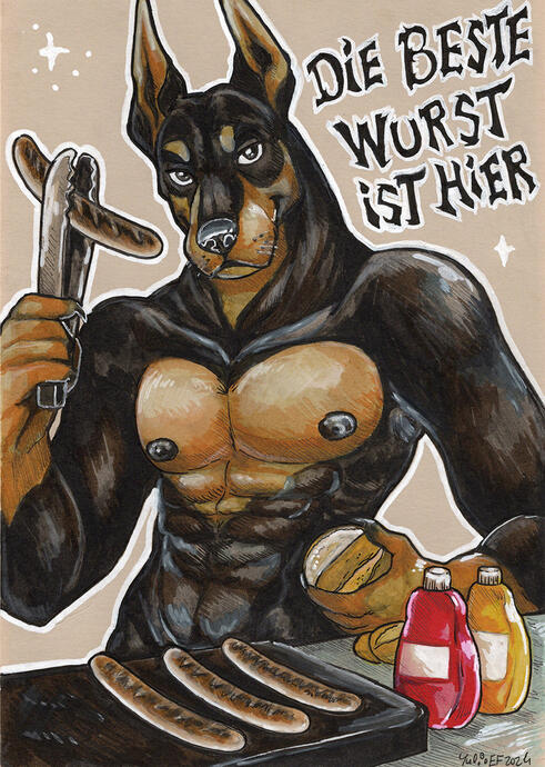 Doberman A5 prints