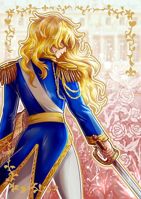 Versailles No Bara Cold Foil print